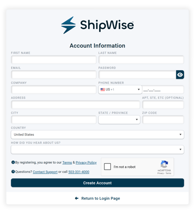 Account Set up
