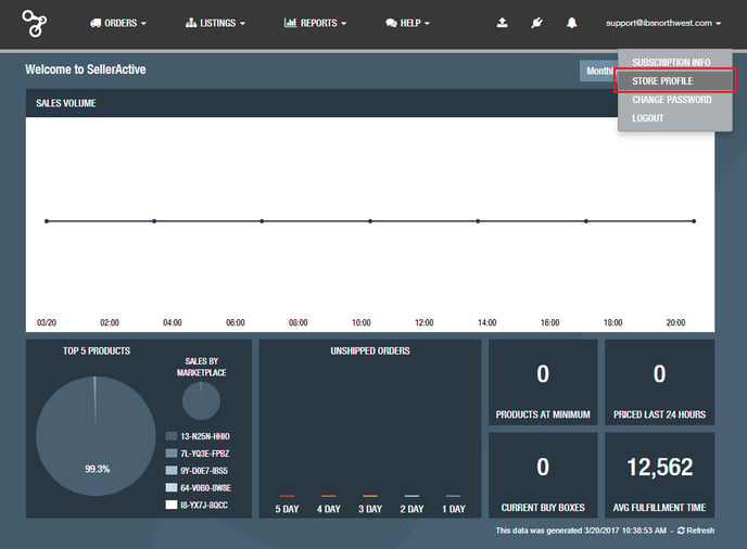 SellerActiveDashboardRed