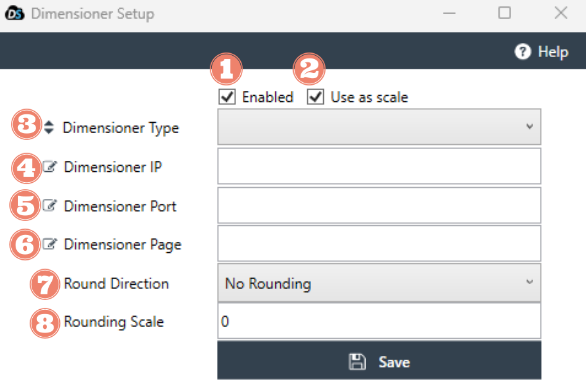 Dimensioner Counter Dimensioners