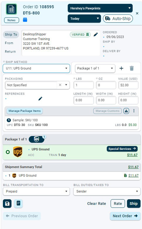Batch Shipping on Orders Page
